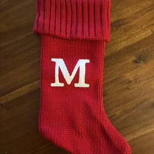 Wondershop Red Knit Monogram 'M' Christmas Stocking